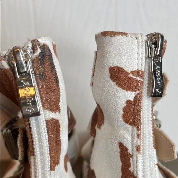 Arider Girl Eleven Cow Print Ankle Boot 7.5 - Picture 7 of 8